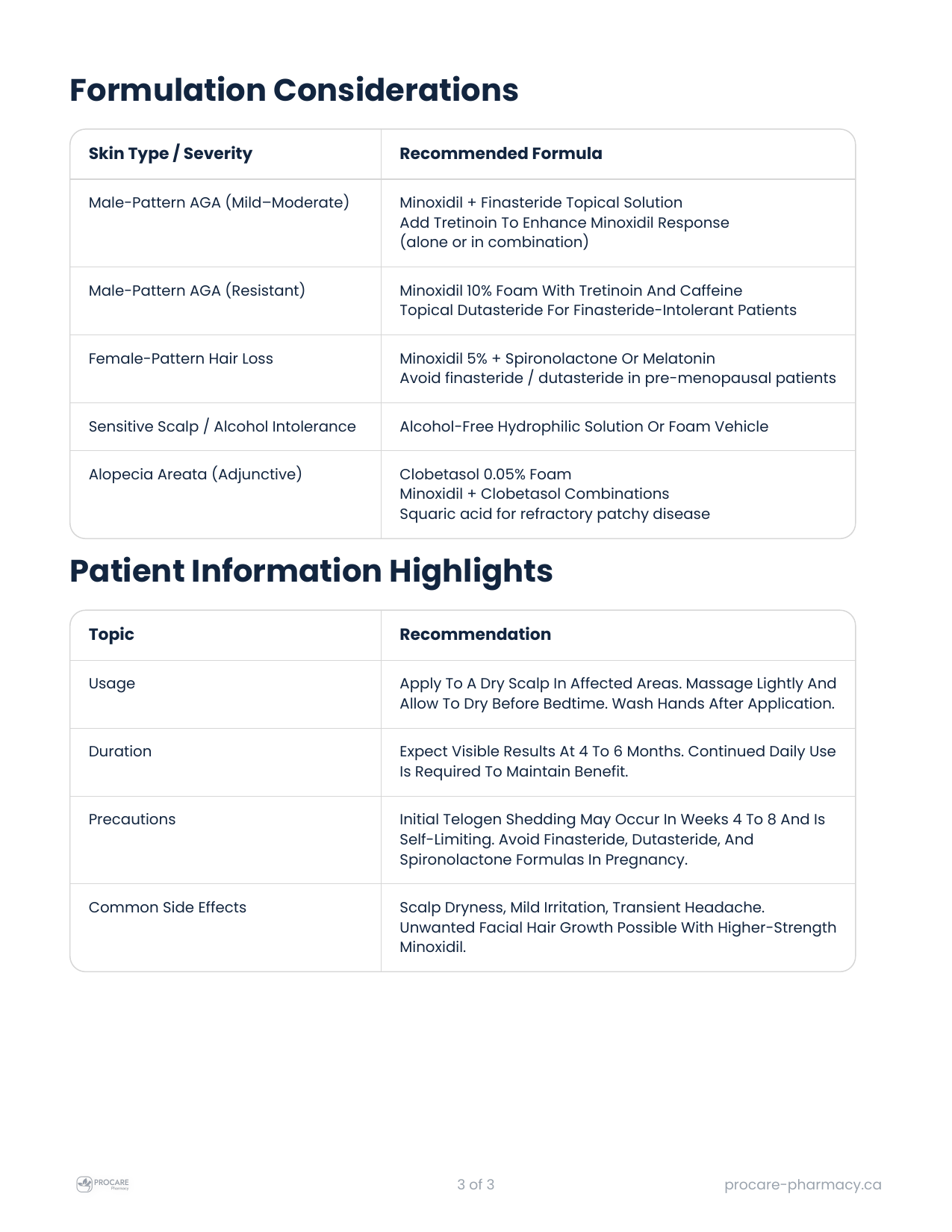 Hair loss — page 4 of 5
